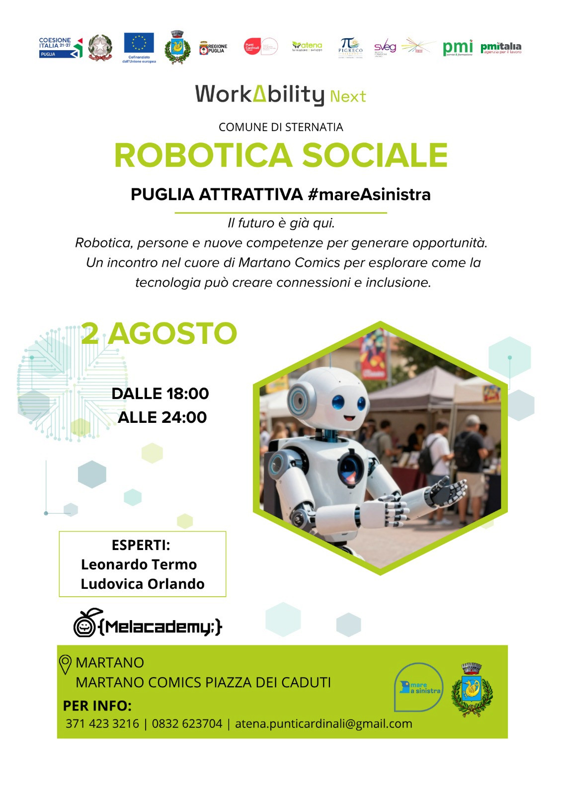 Robotica Sociale al Martano Comics per creare connessioni e inclusione